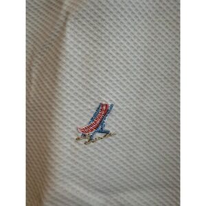 Brooks Brothers Stretch Cream Seersucker Trousers | Embroidered Size 6 Resort